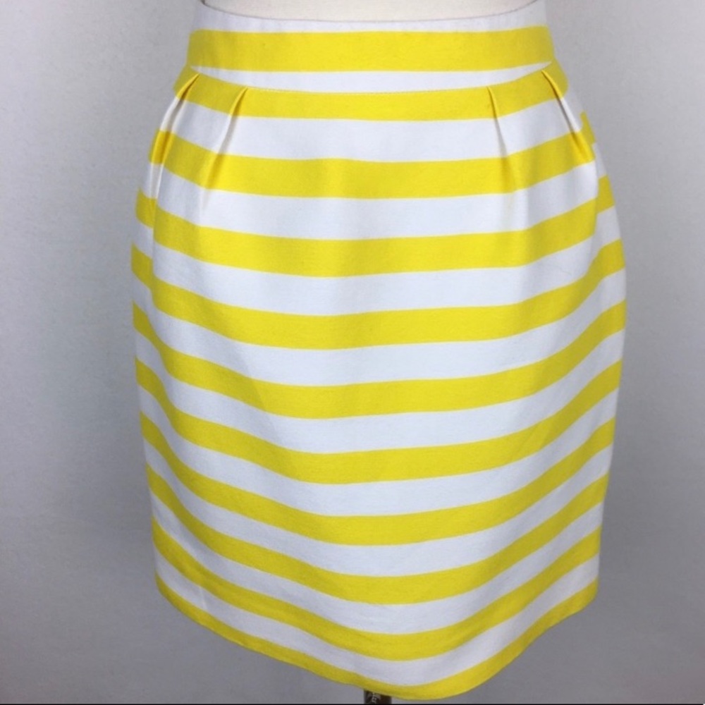 Kate Spade Yellow Stripe Skirt size 0